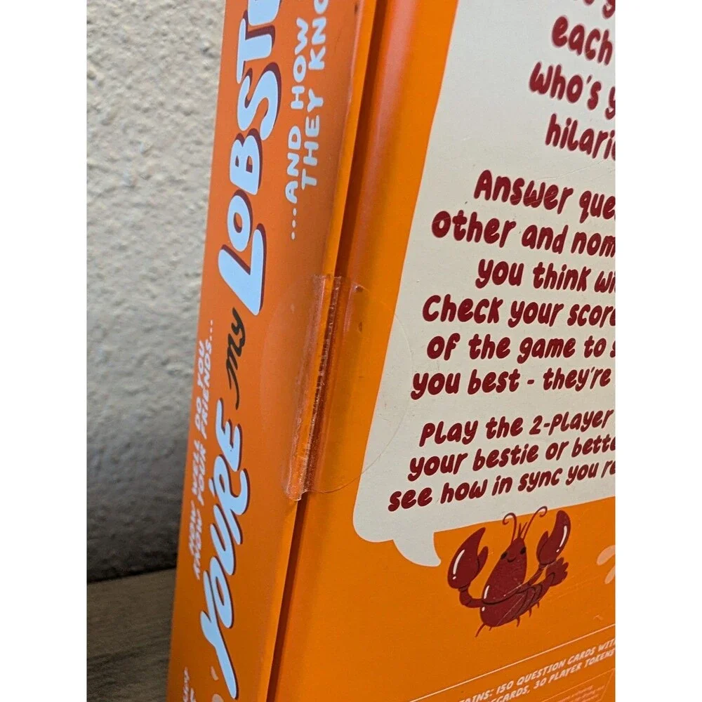 Professor Puzzle You're My Lobster Party Game Ages 12+ 2-6 Players 2023